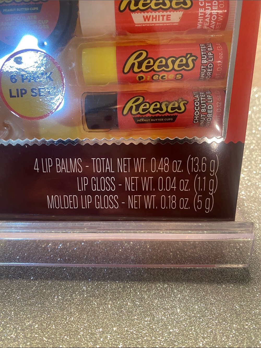 Reese's Scented Candy Mix 6-Pack Lip Balm And Gloss Set - Picture 2 of 3